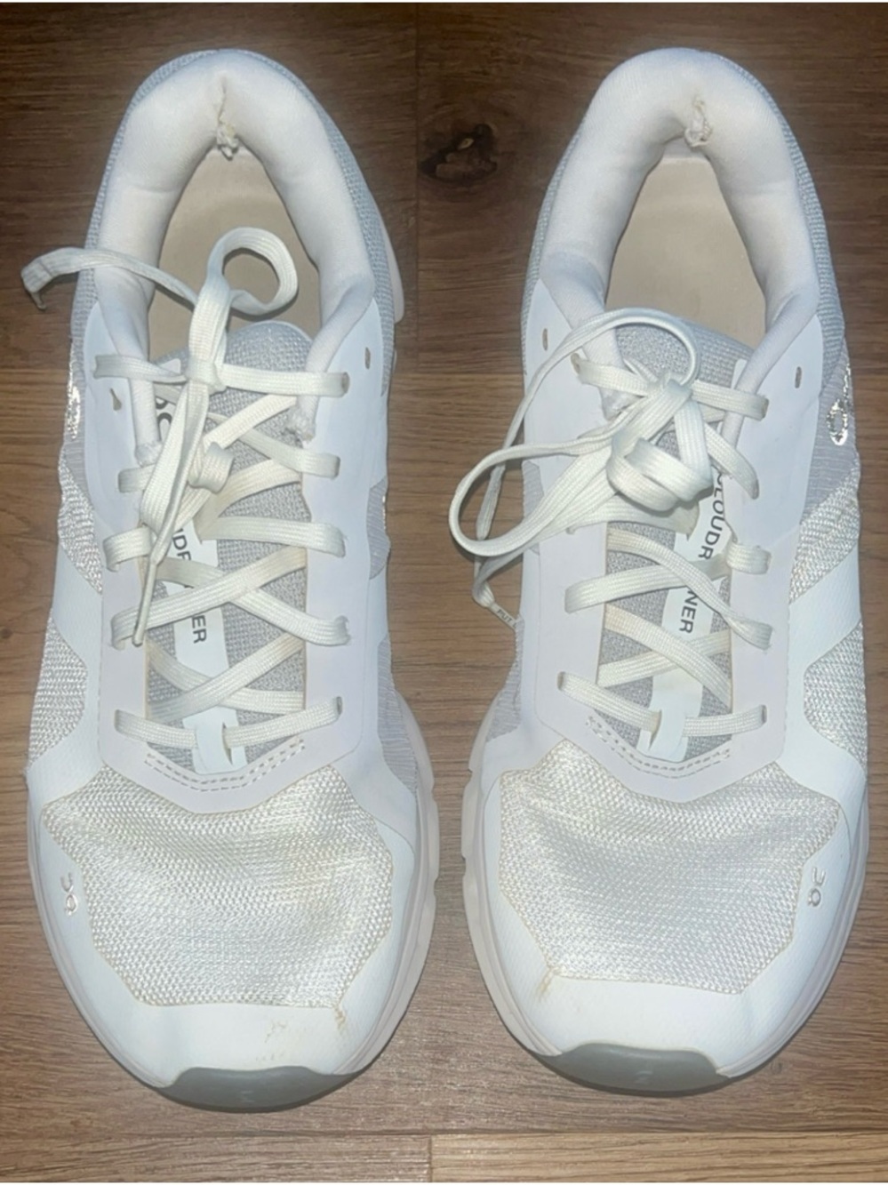 Women's White Athletic Sneakers with Lightweight Support